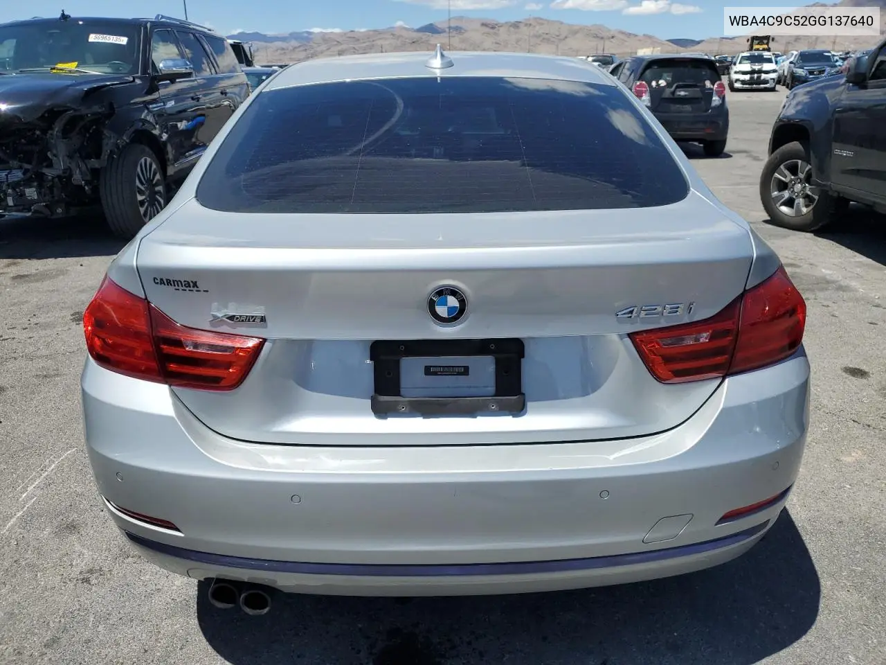 2016 BMW 428 Xi Gran Coupe Sulev VIN: WBA4C9C52GG137640 Lot: 57106975