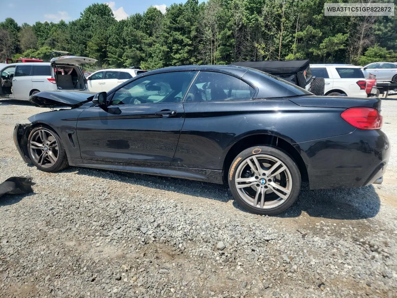 2016 BMW 428 Xi Sulev VIN: WBA3T1C51GP822872 Lot: 62251935