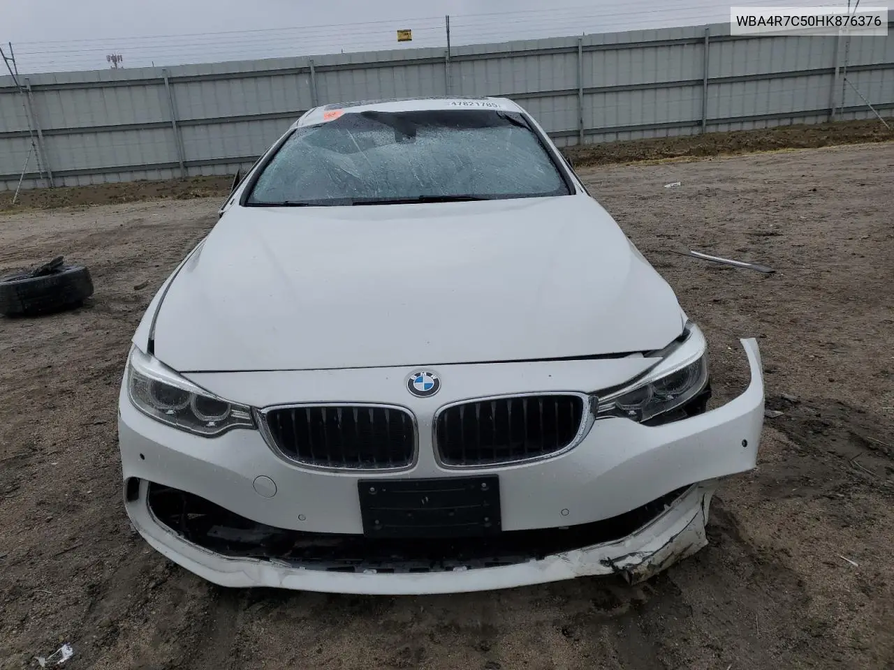 2017 BMW 430I VIN: WBA4R7C50HK876376 Lot: 47821785