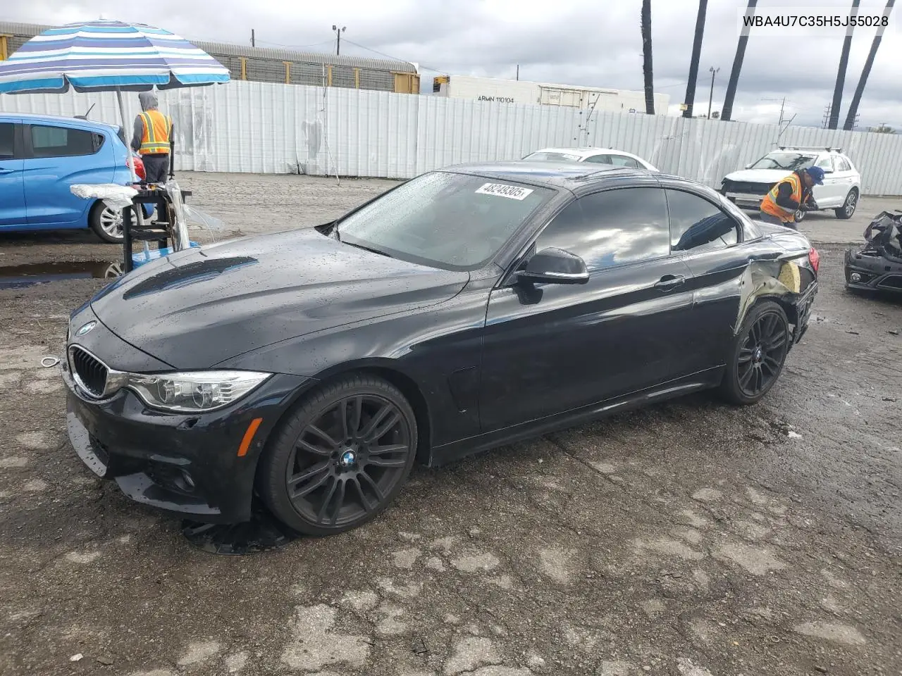 2017 BMW 430I VIN: WBA4U7C35H5J55028 Lot: 48249305