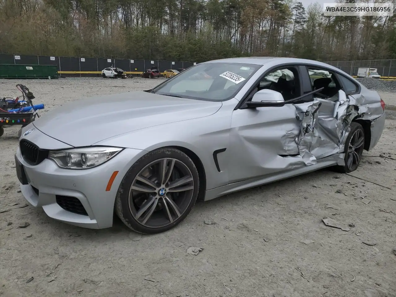 2017 BMW 440I Gran Coupe VIN: WBA4E3C59HG186956 Lot: 52265235