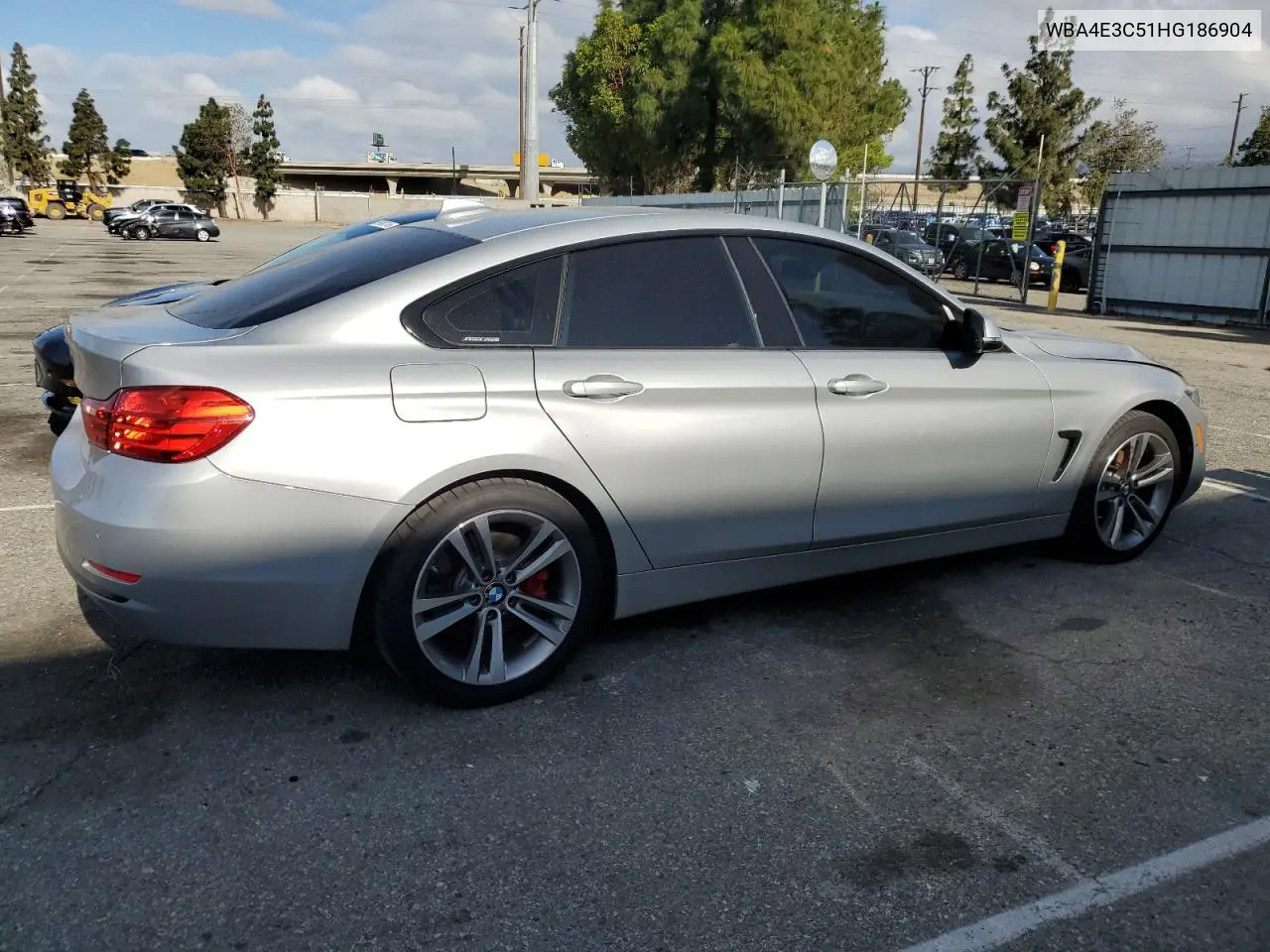 2017 BMW 440I Gran Coupe VIN: WBA4E3C51HG186904 Lot: 56108415
