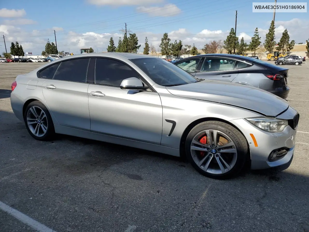 2017 BMW 440I Gran Coupe VIN: WBA4E3C51HG186904 Lot: 56108415