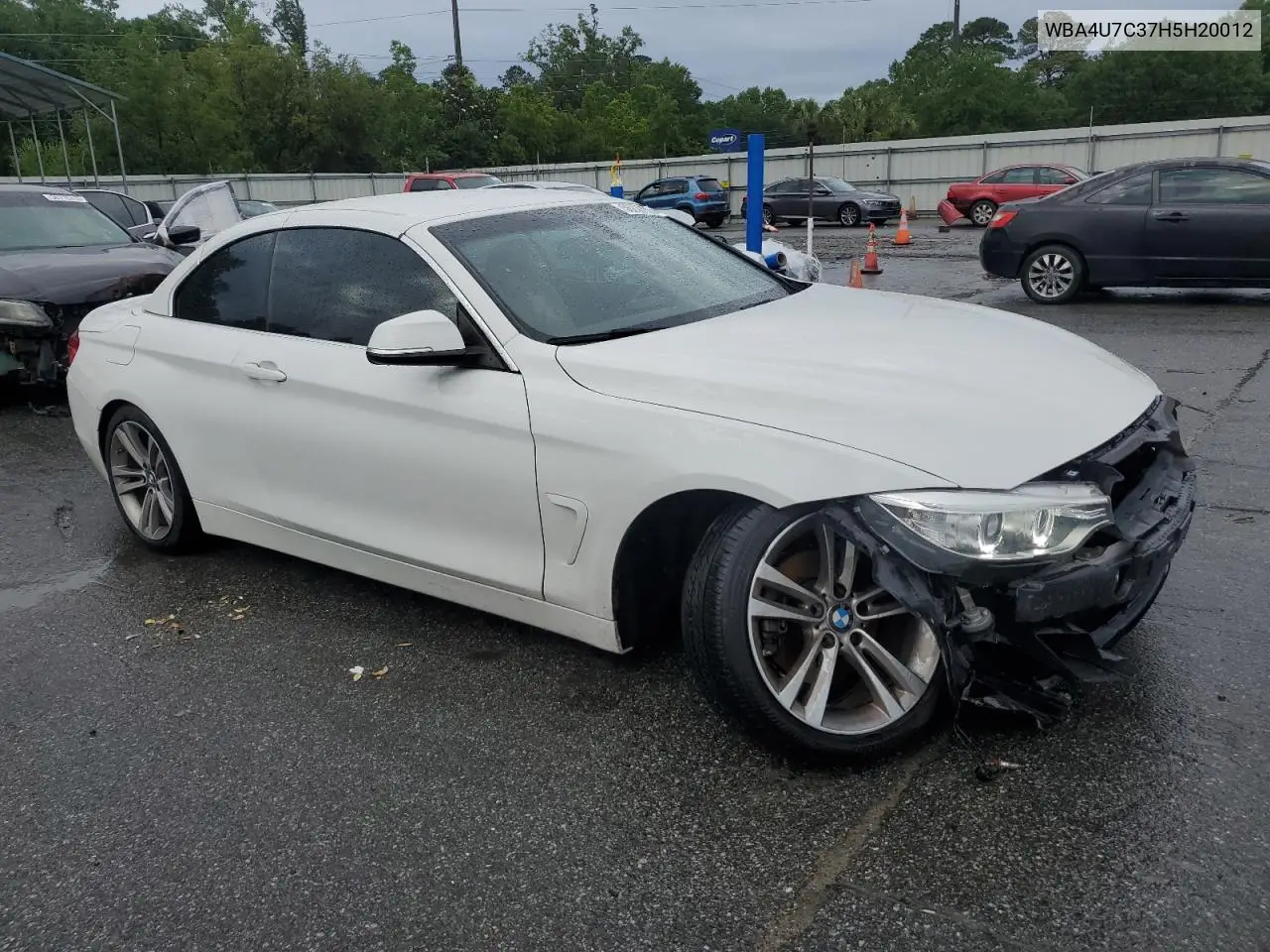 2017 BMW 430I VIN: WBA4U7C37H5H20012 Lot: 56227915