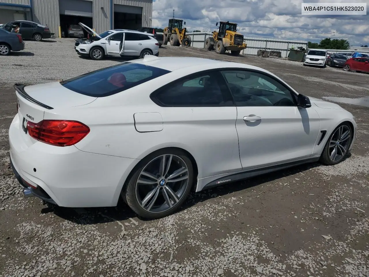 2017 BMW 440I VIN: WBA4P1C51HK523020 Lot: 56484595