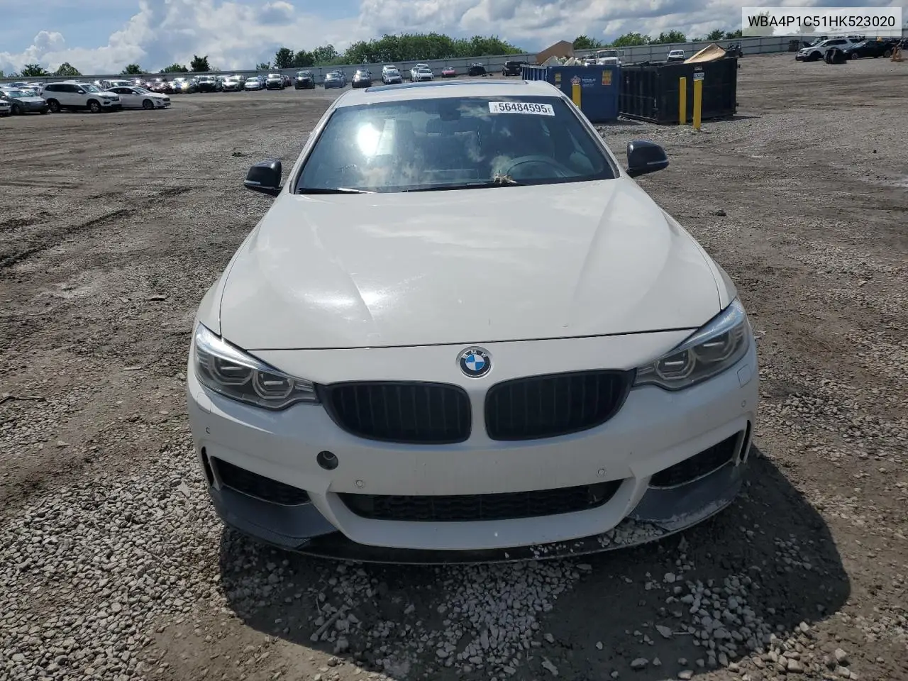 2017 BMW 440I VIN: WBA4P1C51HK523020 Lot: 56484595