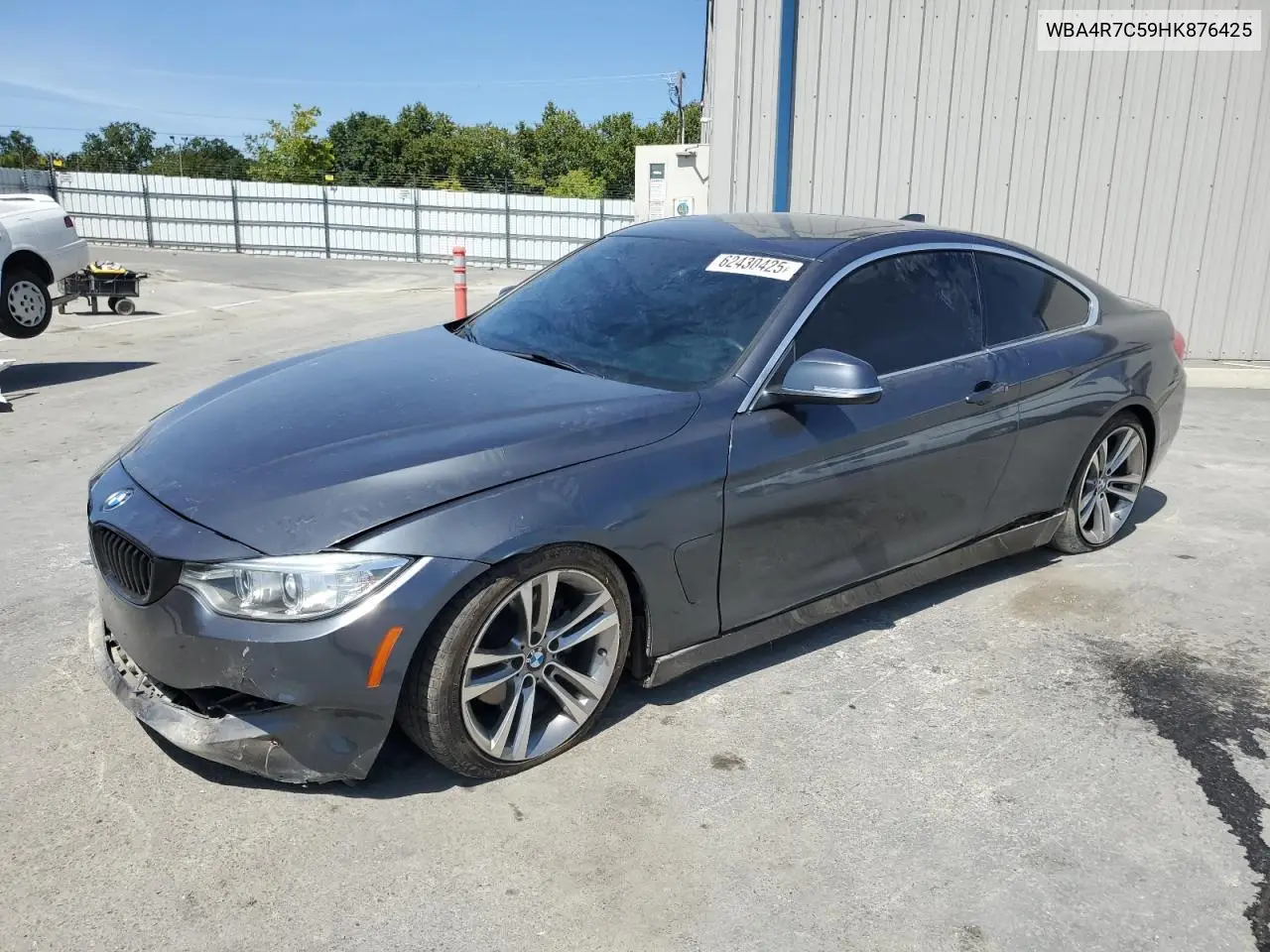 2017 BMW 430I VIN: WBA4R7C59HK876425 Lot: 62430425