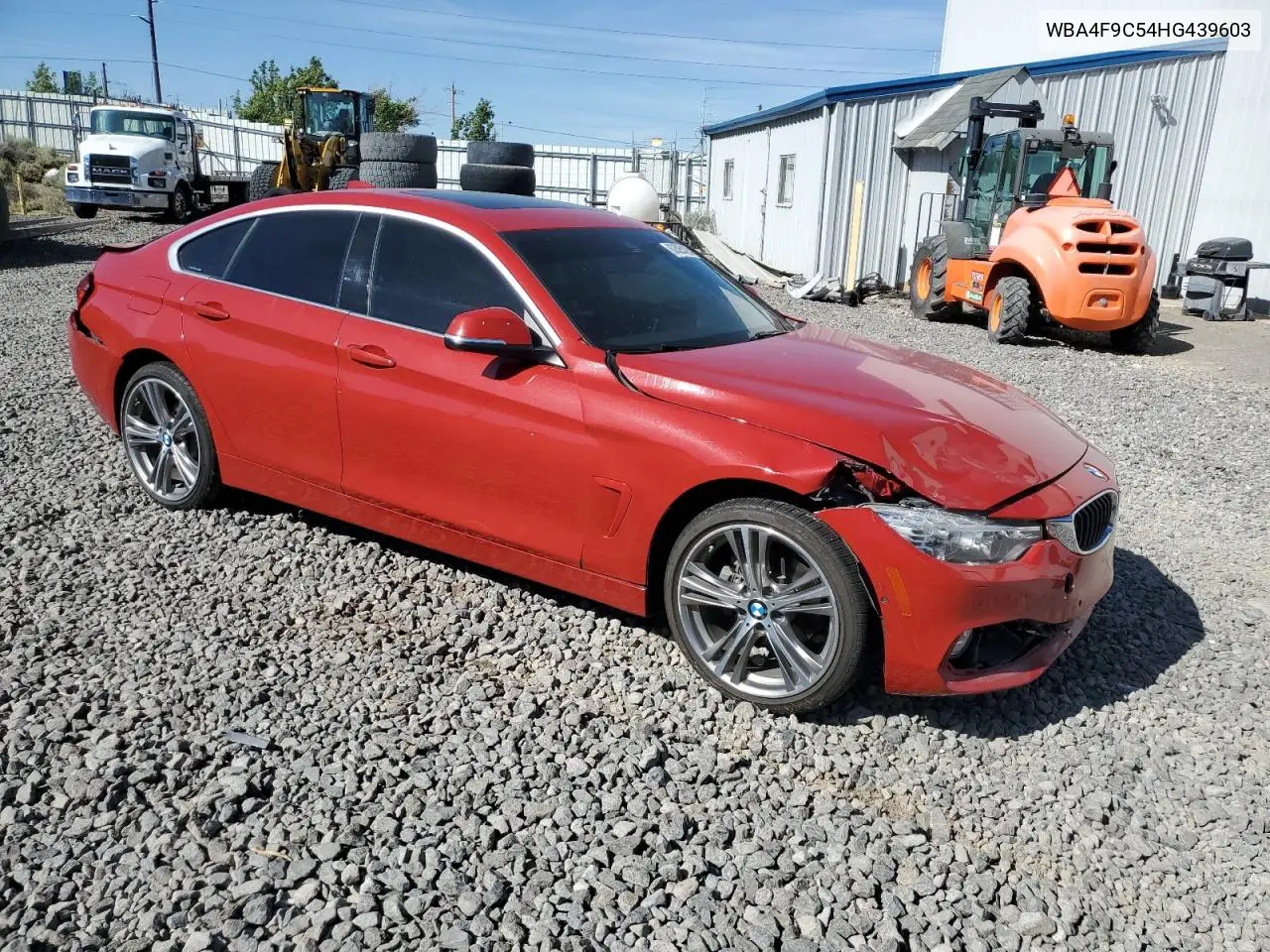 2017 BMW 430Xi Gran Coupe VIN: WBA4F9C54HG439603 Lot: 62525125