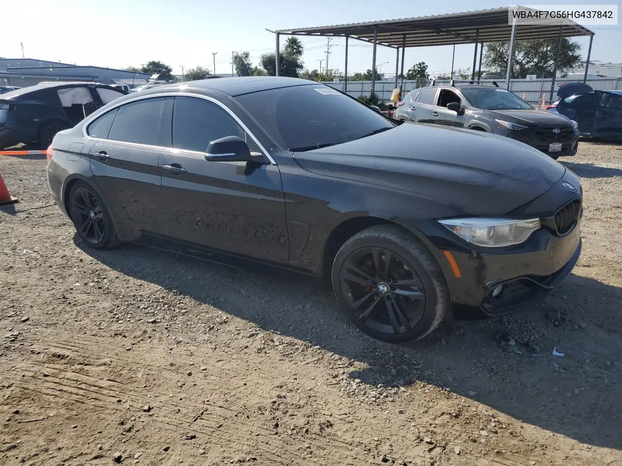 2017 BMW 430I Gran Coupe VIN: WBA4F7C56HG437842 Lot: 62889695