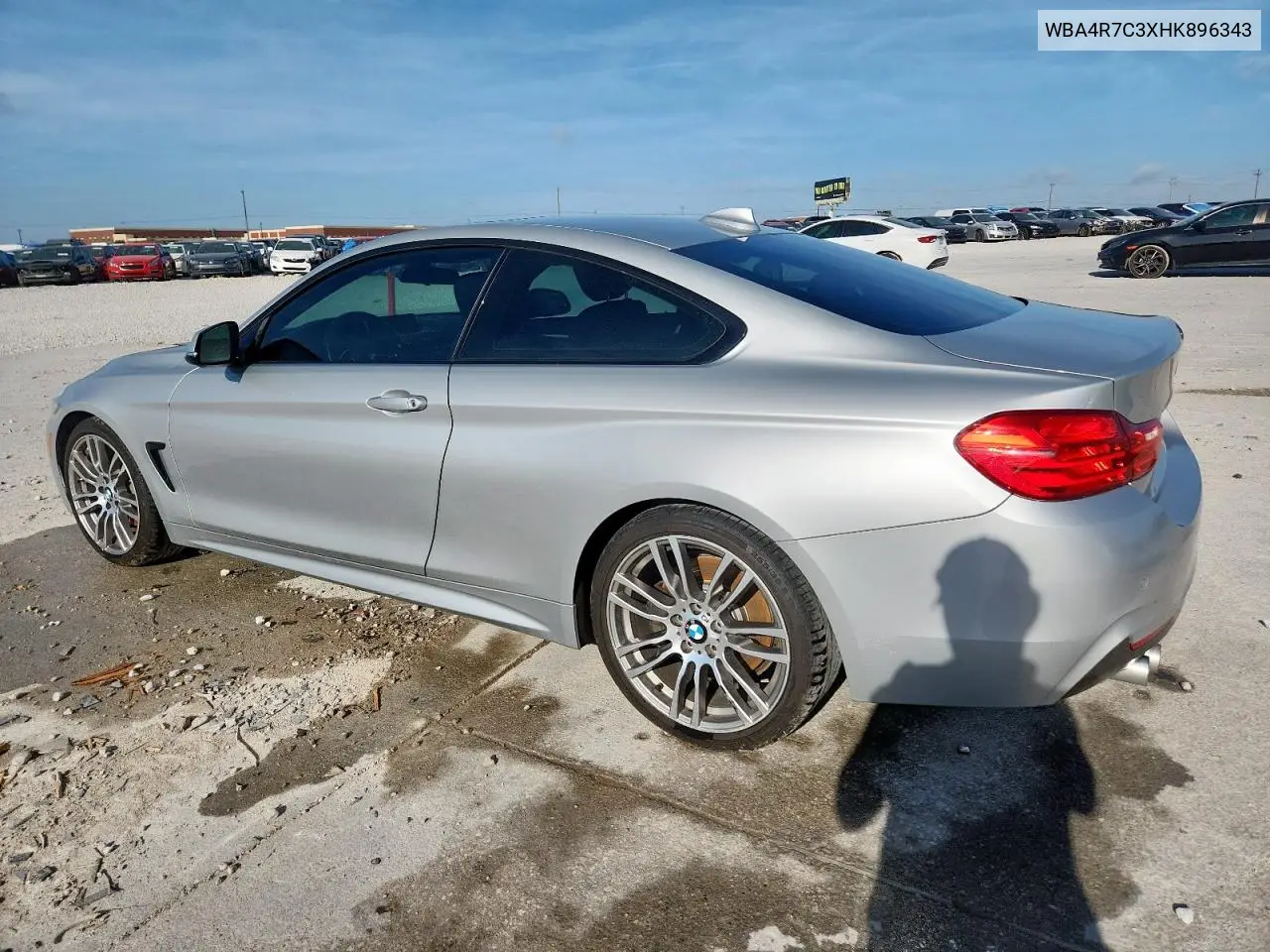 2017 BMW 430I VIN: WBA4R7C3XHK896343 Lot: 63038505