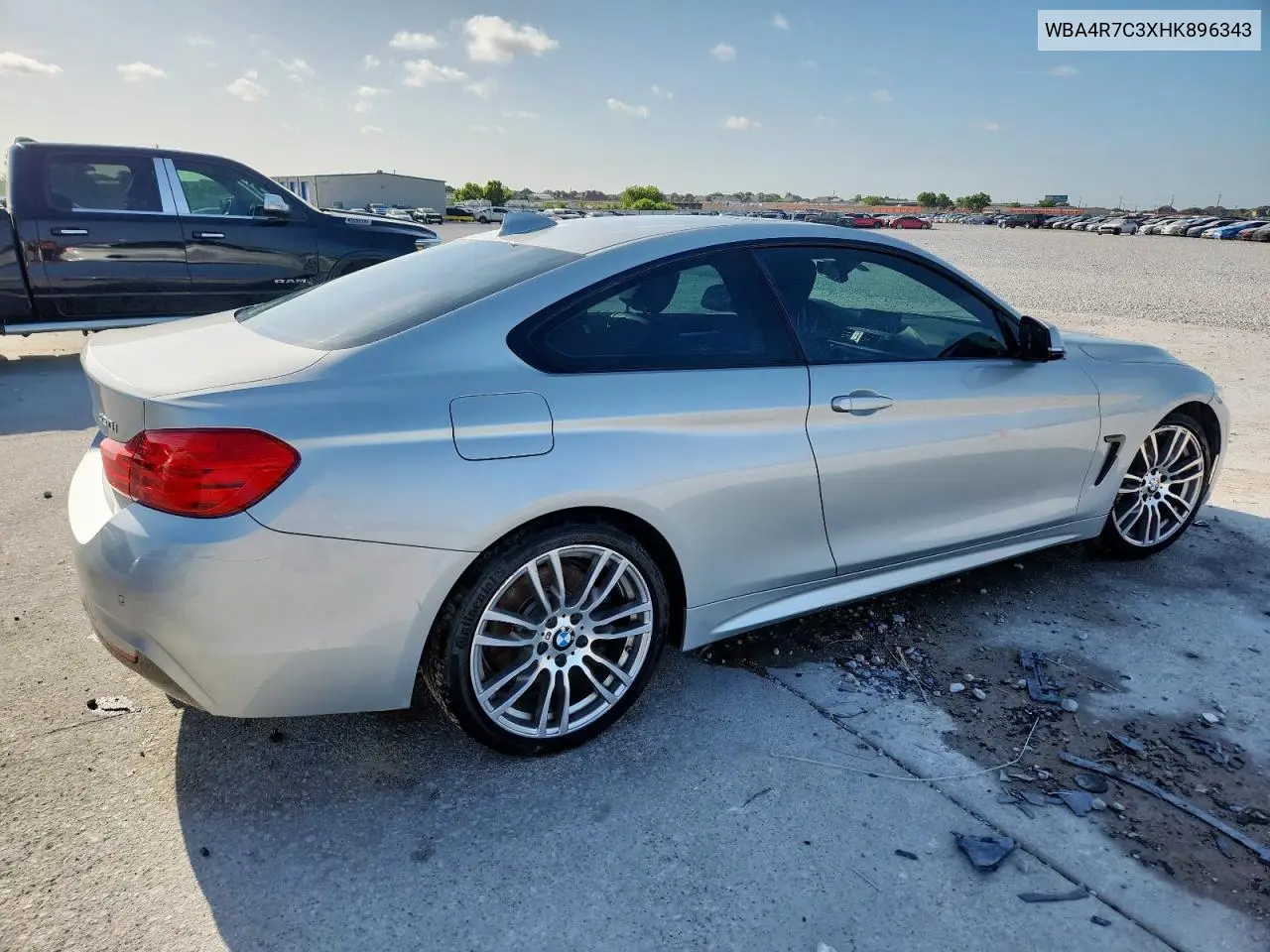 2017 BMW 430I VIN: WBA4R7C3XHK896343 Lot: 63038505