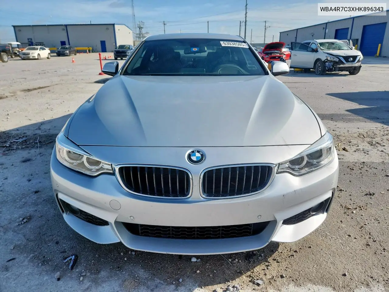 2017 BMW 430I VIN: WBA4R7C3XHK896343 Lot: 63038505
