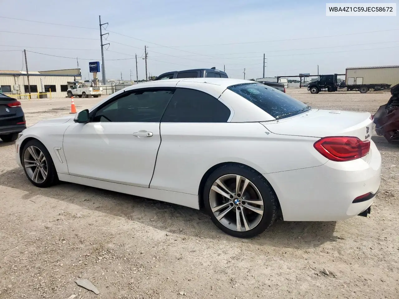 2018 BMW 430I VIN: WBA4Z1C59JEC58672 Lot: 56605435