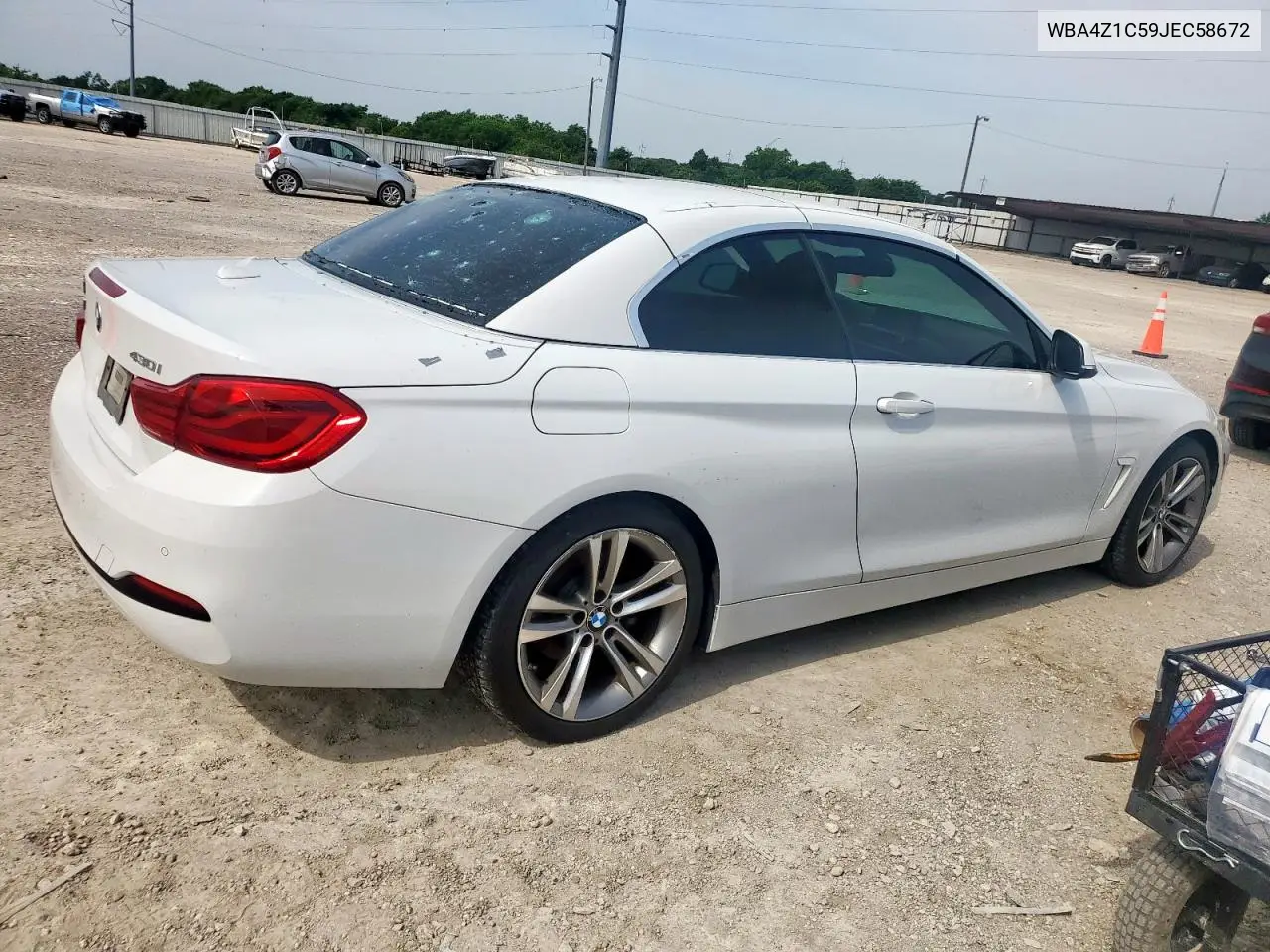 2018 BMW 430I VIN: WBA4Z1C59JEC58672 Lot: 56605435