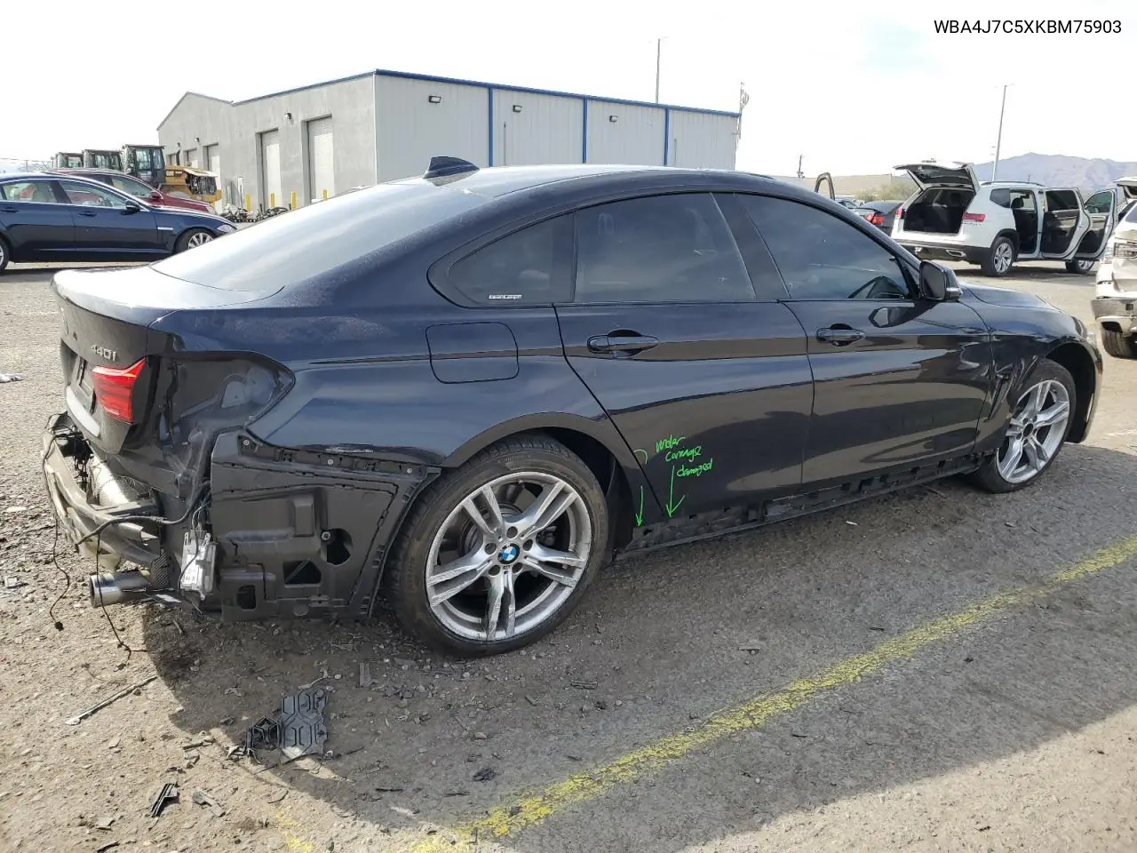 2019 BMW 440Xi Gran Coupe VIN: WBA4J7C5XKBM75903 Lot: 52015485