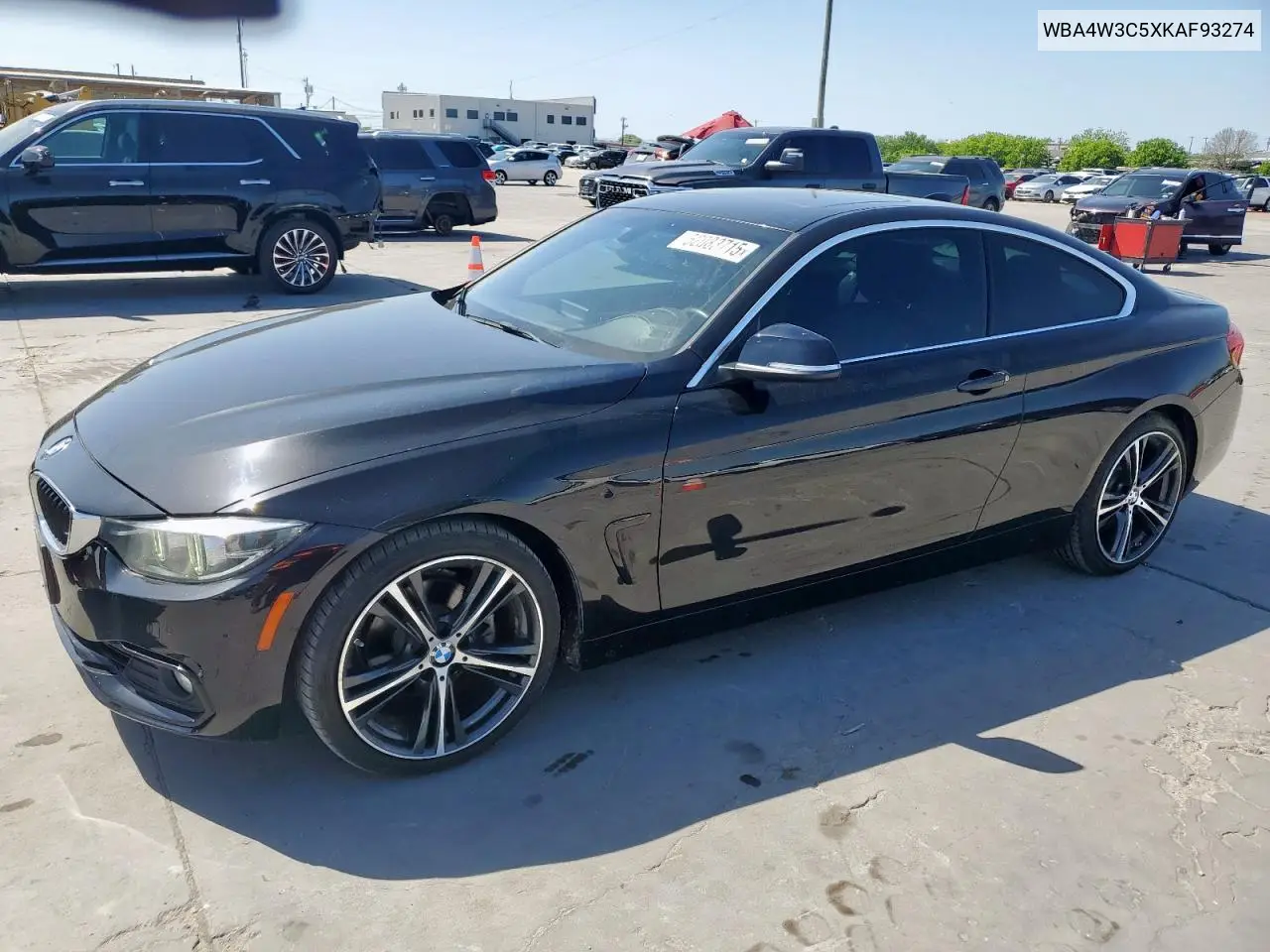 2019 BMW 430I VIN: WBA4W3C5XKAF93274 Lot: 52083715