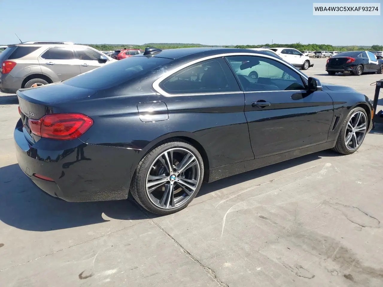 2019 BMW 430I VIN: WBA4W3C5XKAF93274 Lot: 52083715