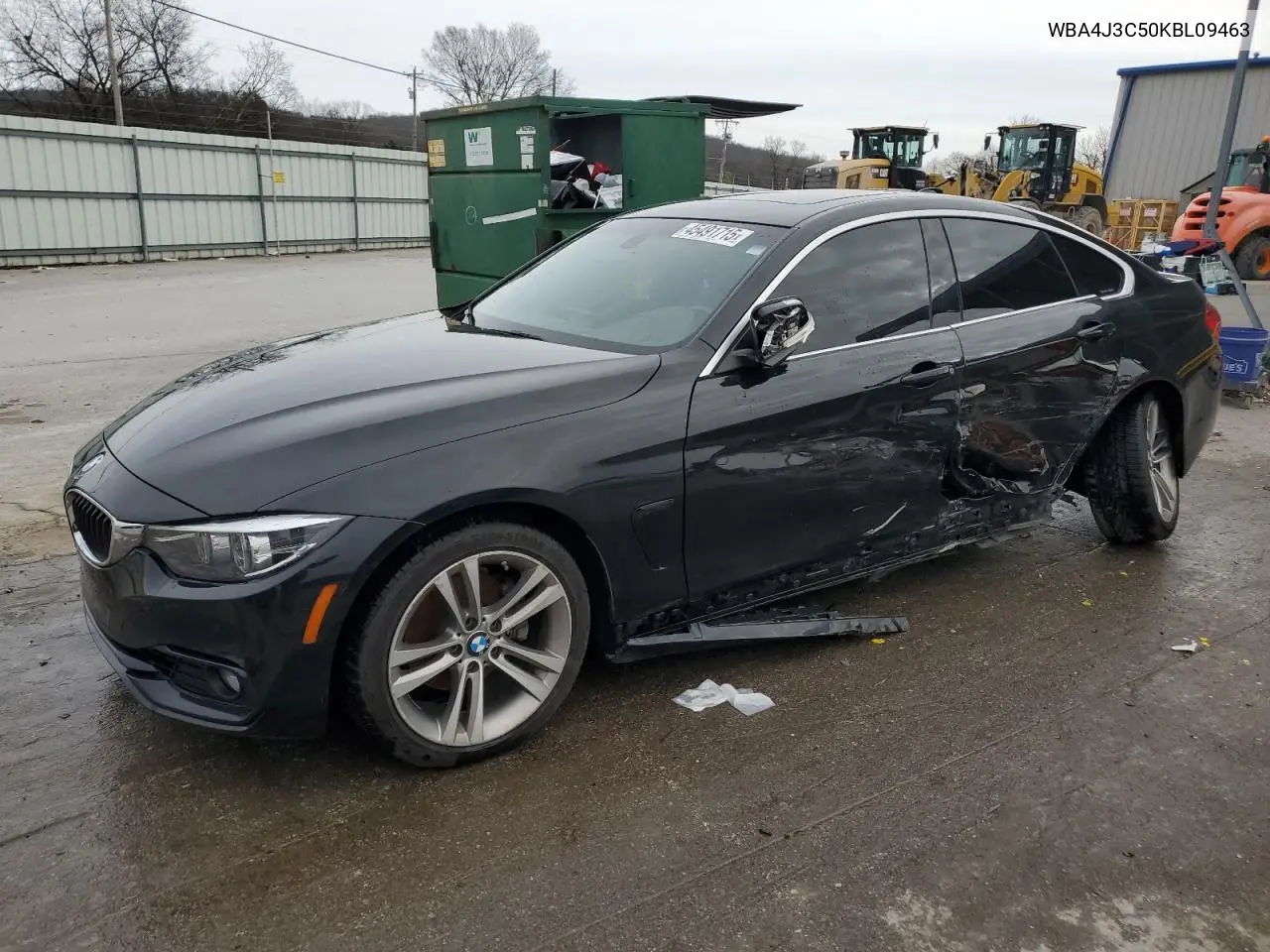 2019 BMW 430Xi Gran Coupe VIN: WBA4J3C50KBL09463 Lot: 52550735