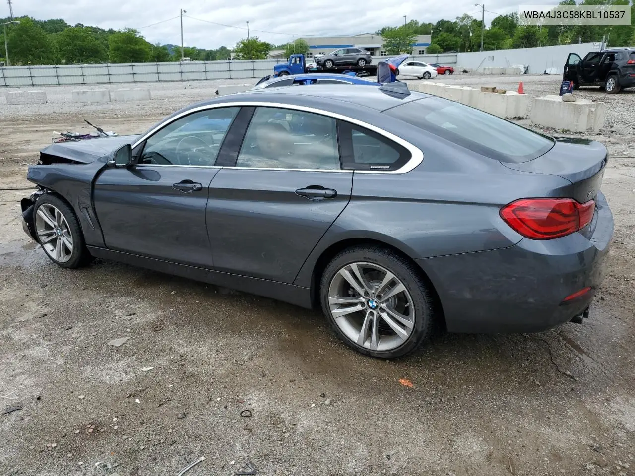 2019 BMW 430Xi Gran Coupe VIN: WBA4J3C58KBL10537 Lot: 55932605