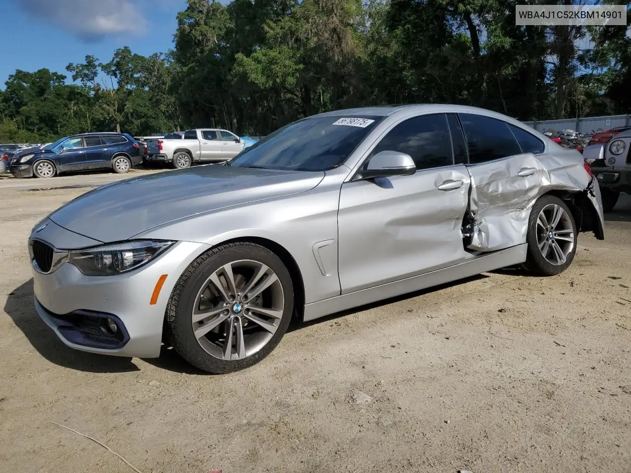 2019 BMW 430I Gran Coupe VIN: WBA4J1C52KBM14901 Lot: 56798175