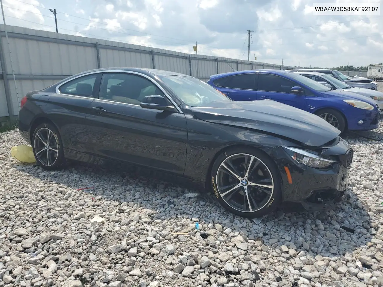 2019 BMW 430I VIN: WBA4W3C58KAF92107 Lot: 62331525
