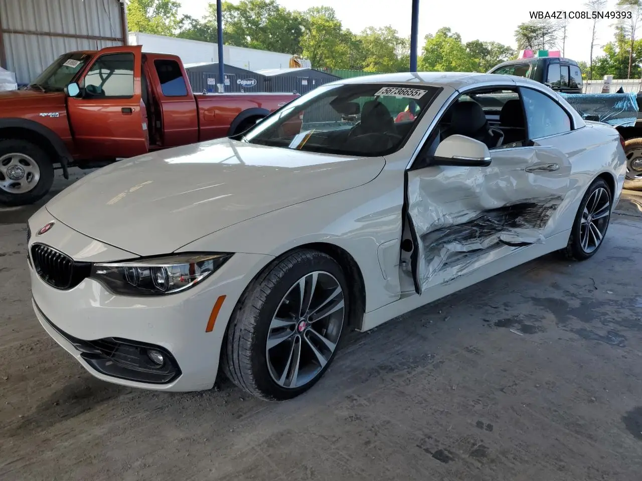 2020 BMW 430I VIN: WBA4Z1C08L5N49393 Lot: 56736655