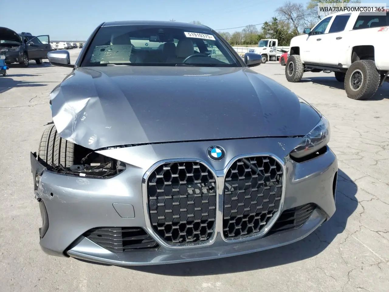 2021 BMW 430Xi VIN: WBA73AP00MCG01365 Lot: 51910375