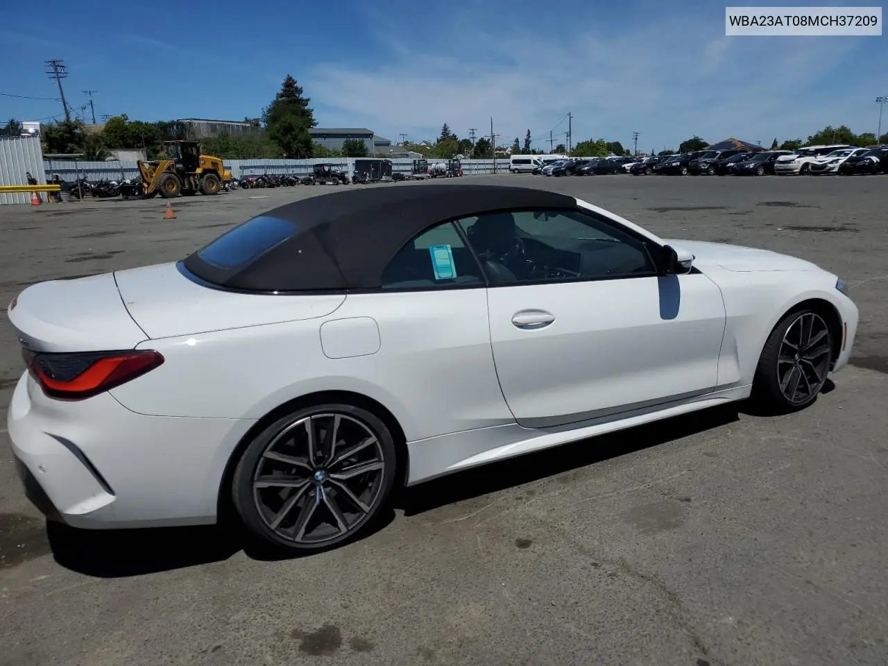 2021 BMW 430I VIN: WBA23AT08MCH37209 Lot: 55847705