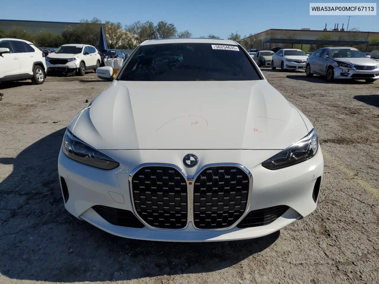 2021 BMW 430I VIN: WBA53AP00MCF67113 Lot: 56254635