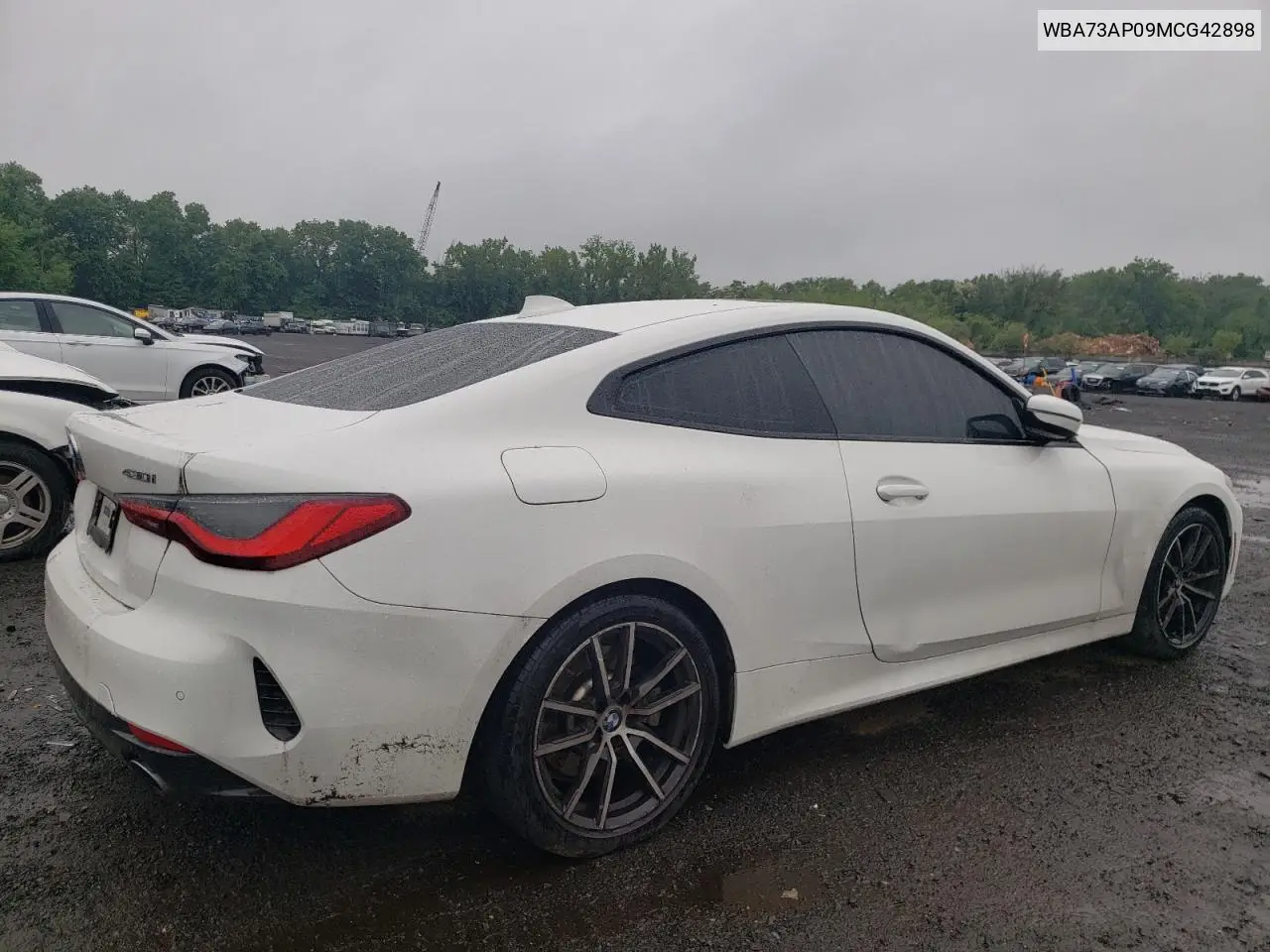 2021 BMW 430Xi VIN: WBA73AP09MCG42898 Lot: 60828285