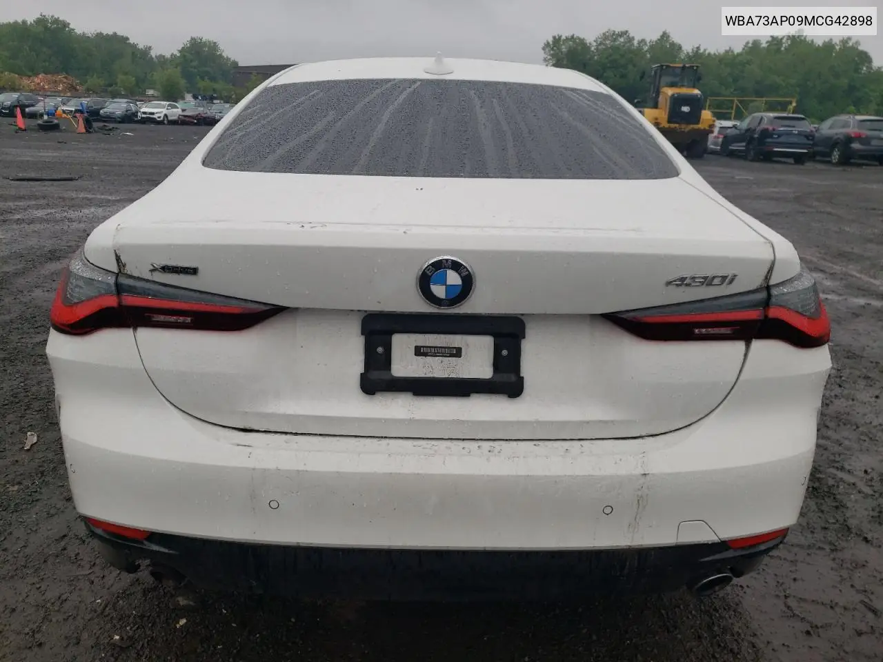2021 BMW 430Xi VIN: WBA73AP09MCG42898 Lot: 60828285