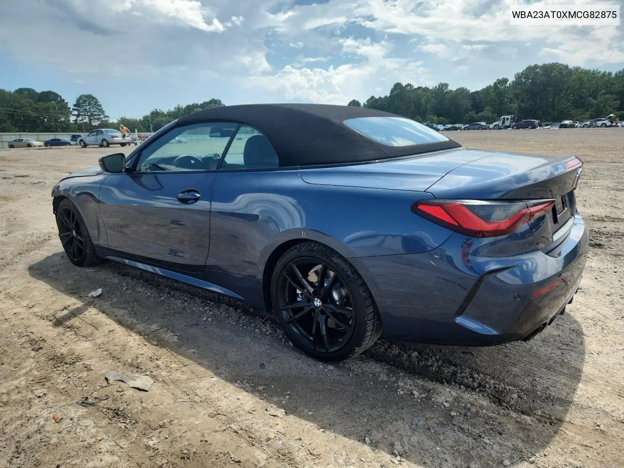 2021 BMW 430I VIN: WBA23AT0XMCG82875 Lot: 62367135