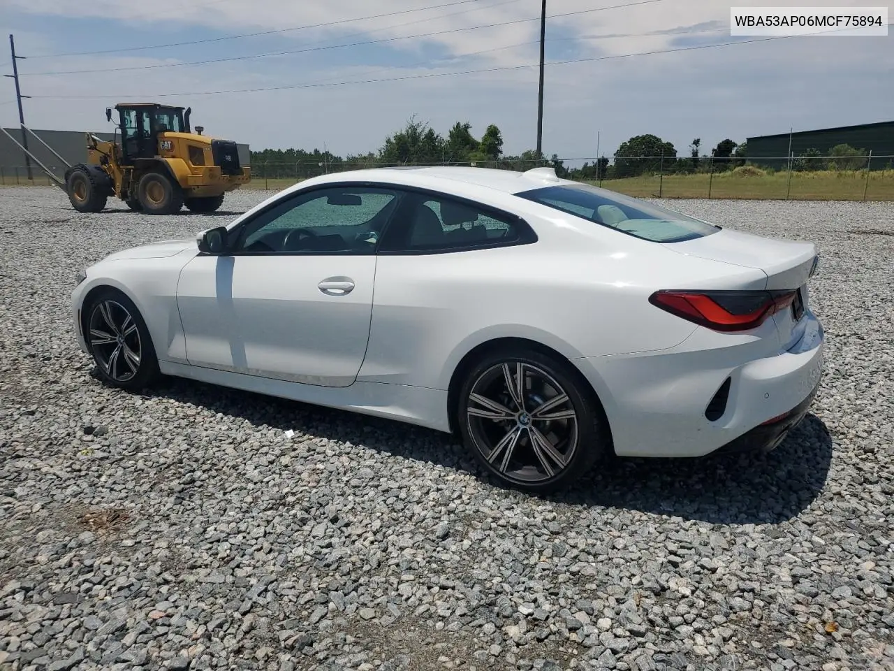 2021 BMW 430I VIN: WBA53AP06MCF75894 Lot: 62645065