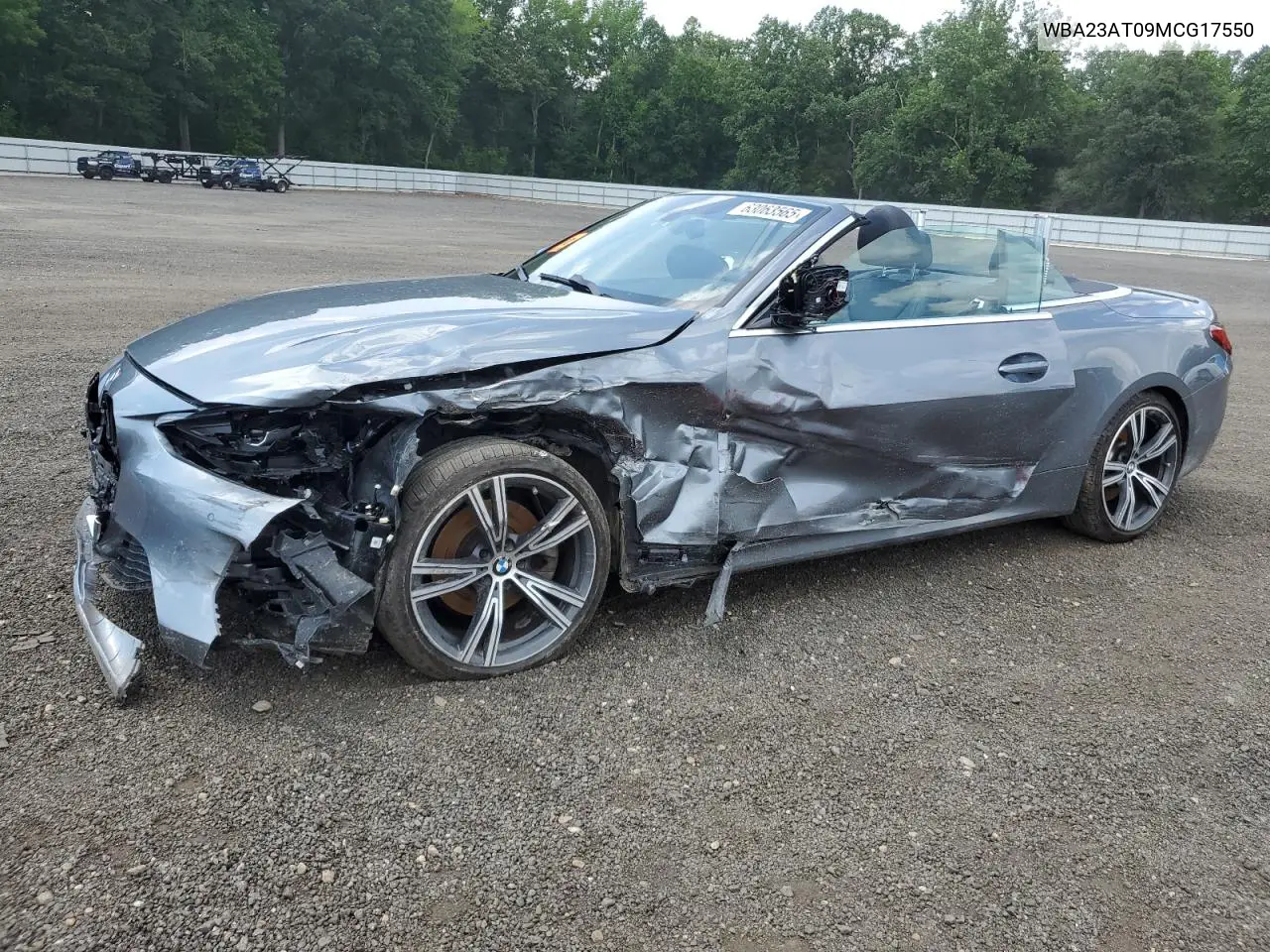 2021 BMW 430I VIN: WBA23AT09MCG17550 Lot: 63063565