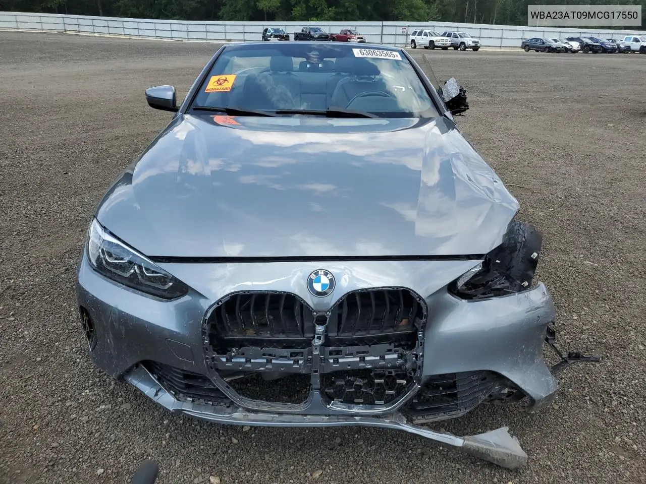 2021 BMW 430I VIN: WBA23AT09MCG17550 Lot: 63063565