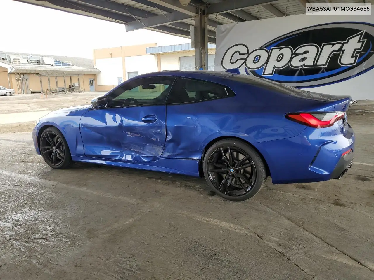 2021 BMW 430I VIN: WBA53AP01MCG34656 Lot: 64130195