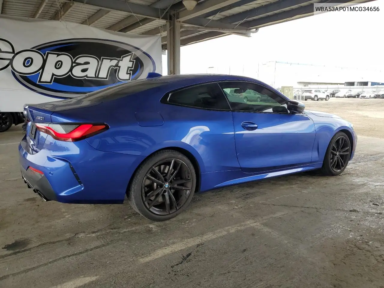 2021 BMW 430I VIN: WBA53AP01MCG34656 Lot: 64130195