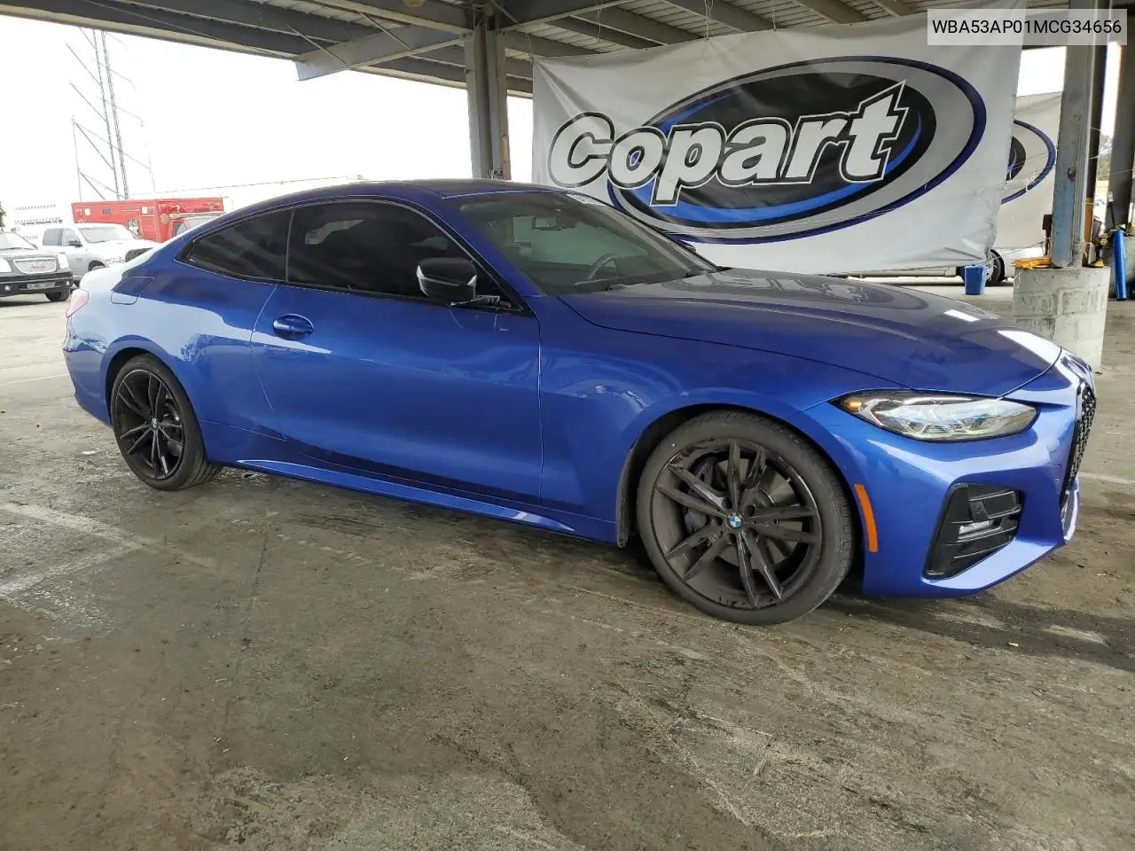 2021 BMW 430I VIN: WBA53AP01MCG34656 Lot: 64130195