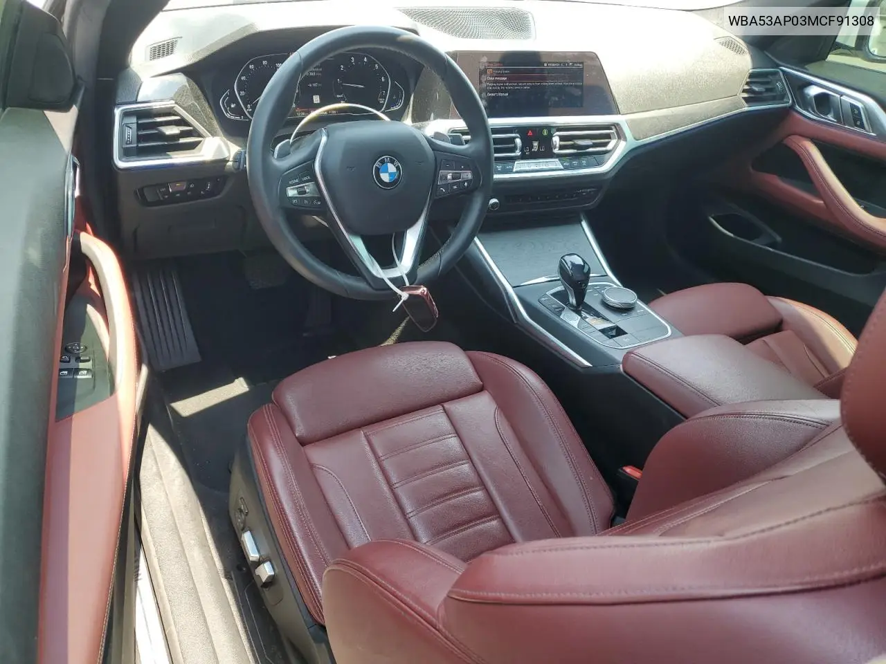 2021 BMW 430I VIN: WBA53AP03MCF91308 Lot: 64866285