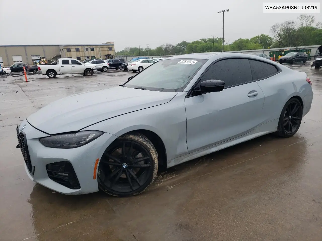 2022 BMW 430I VIN: WBA53AP03NCJ08219 Lot: 51813725