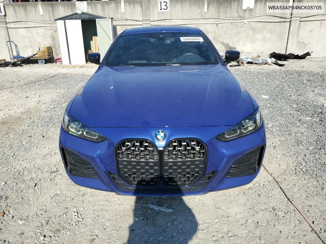 2022 BMW 430I VIN: WBA53AP04NCK05705 Lot: 53692445