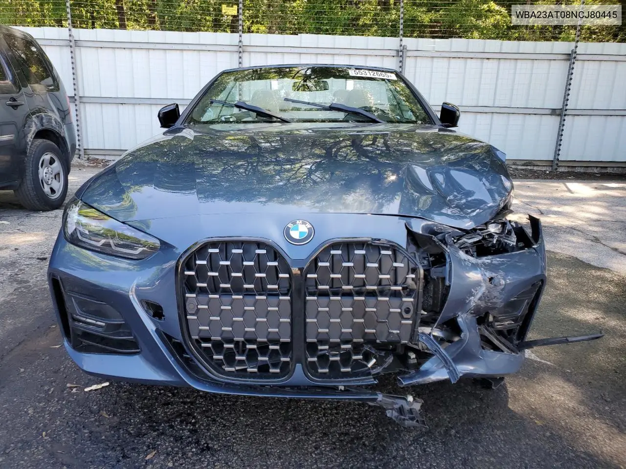 2022 BMW 430I VIN: WBA23AT08NCJ80445 Lot: 55312665