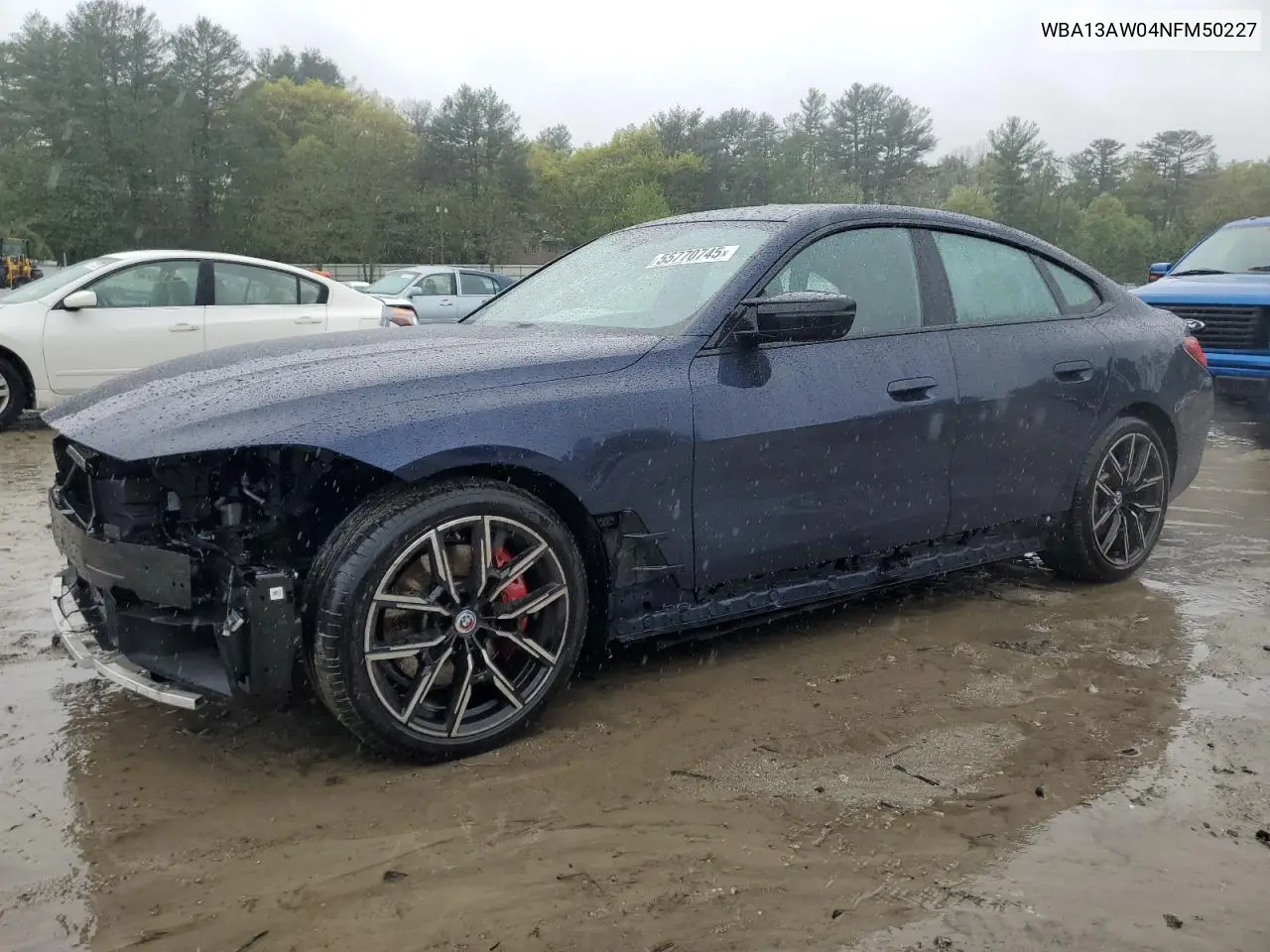 2022 BMW M440Xi Gran Coupe VIN: WBA13AW04NFM50227 Lot: 55770745