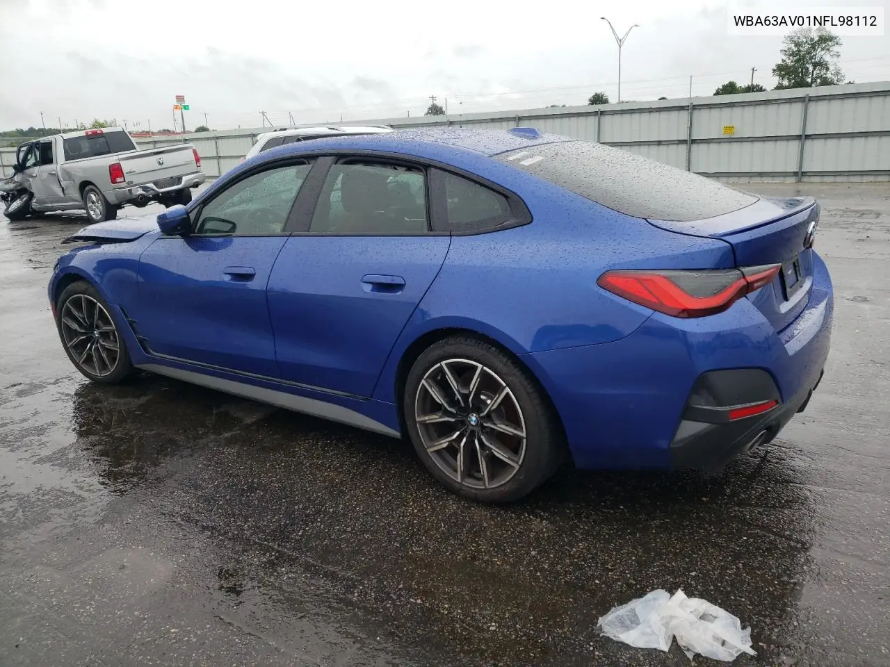 2022 BMW 430I Gran Coupe VIN: WBA63AV01NFL98112 Lot: 56421085