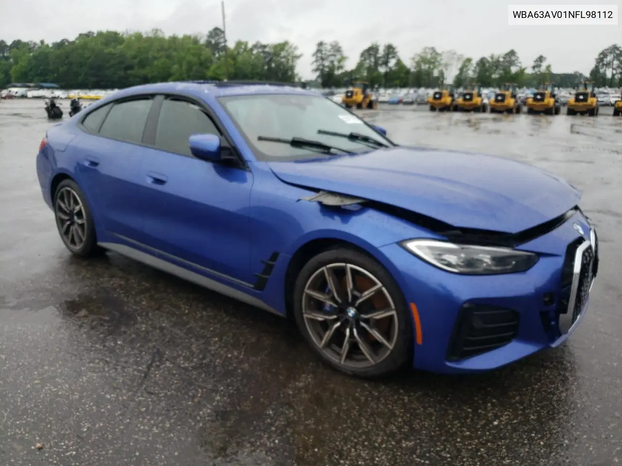 2022 BMW 430I Gran Coupe VIN: WBA63AV01NFL98112 Lot: 56421085