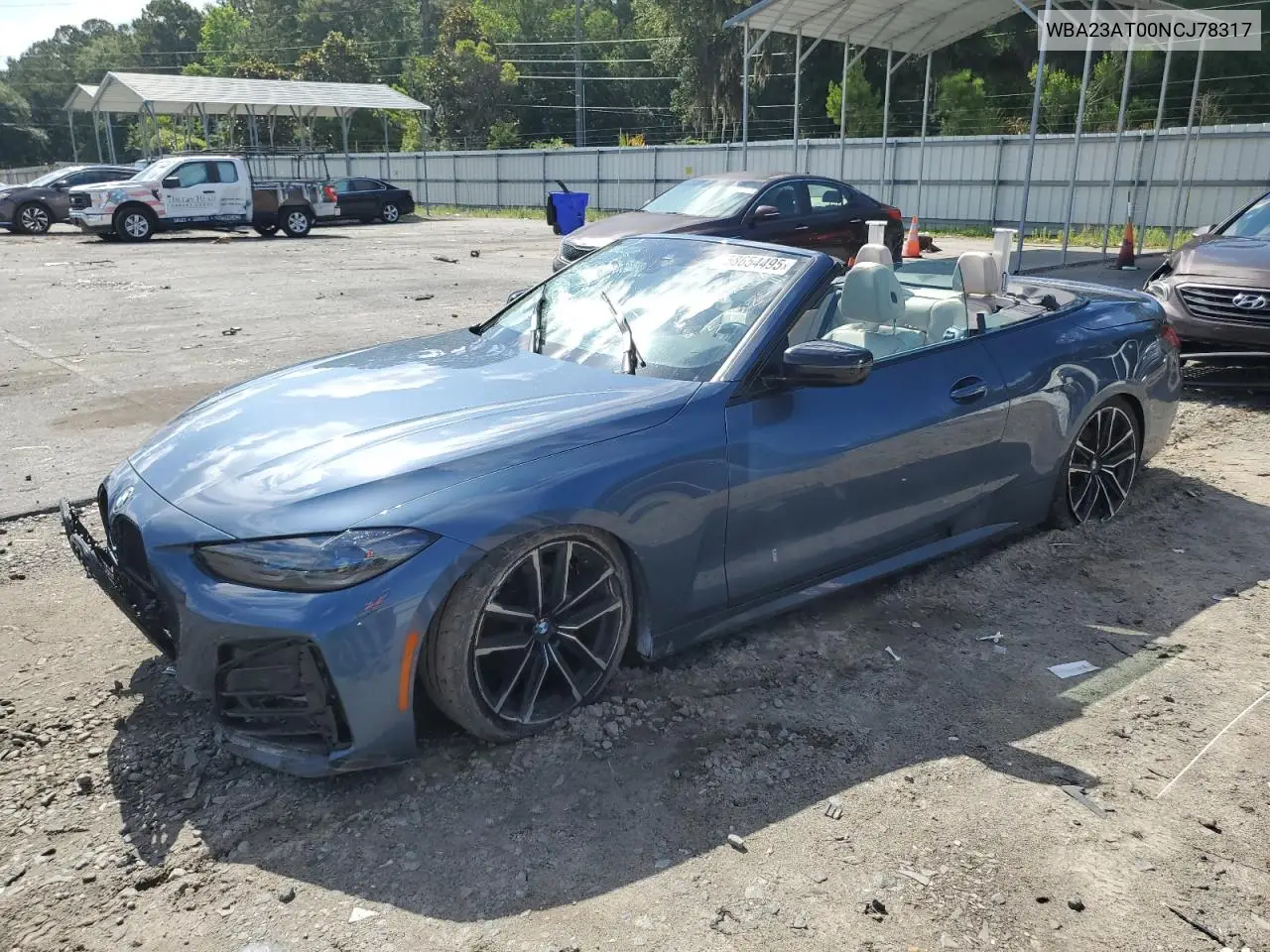 2022 BMW 430I VIN: WBA23AT00NCJ78317 Lot: 58654495