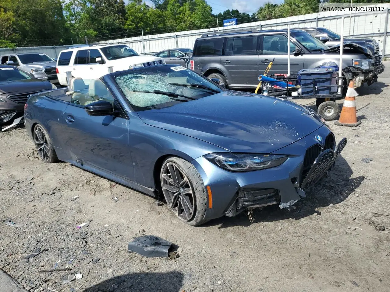 2022 BMW 430I VIN: WBA23AT00NCJ78317 Lot: 58654495