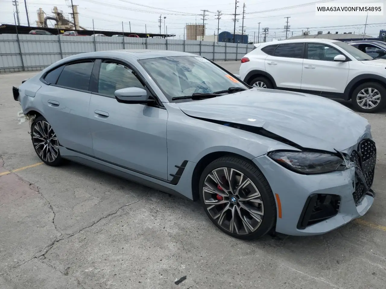 2022 BMW 430I Gran Coupe VIN: WBA63AV00NFM54895 Lot: 59437215