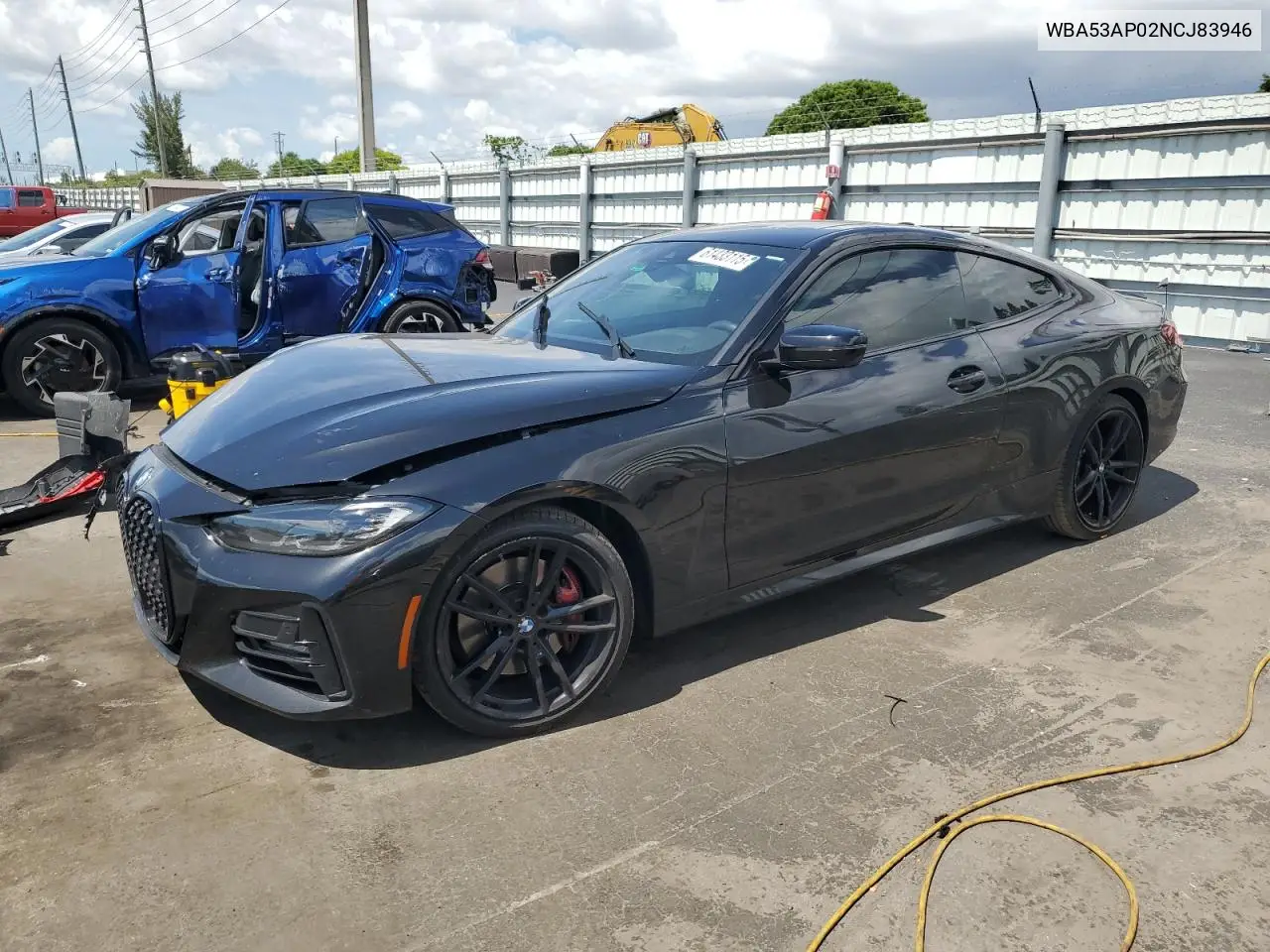 2022 BMW 430I VIN: WBA53AP02NCJ83946 Lot: 61433115