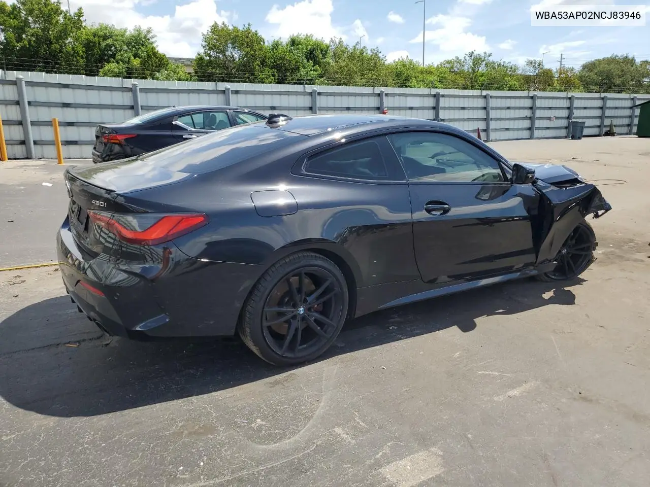2022 BMW 430I VIN: WBA53AP02NCJ83946 Lot: 61433115